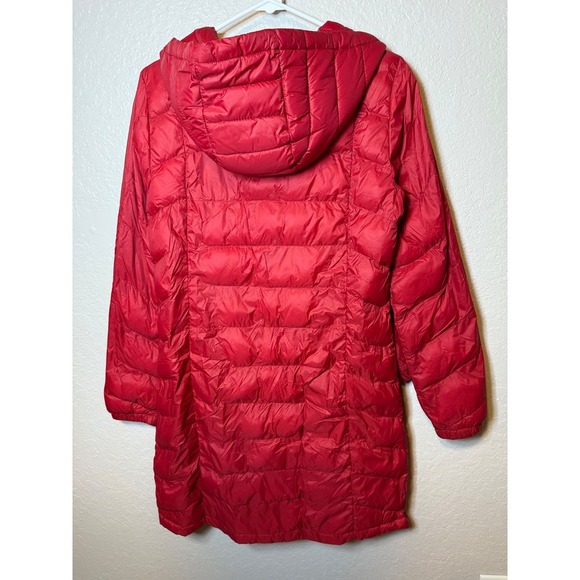 Tommy Hilfiger Packable Lightweight Premium Down Blend Puffer Coat Red Small - Picture 4 of 5